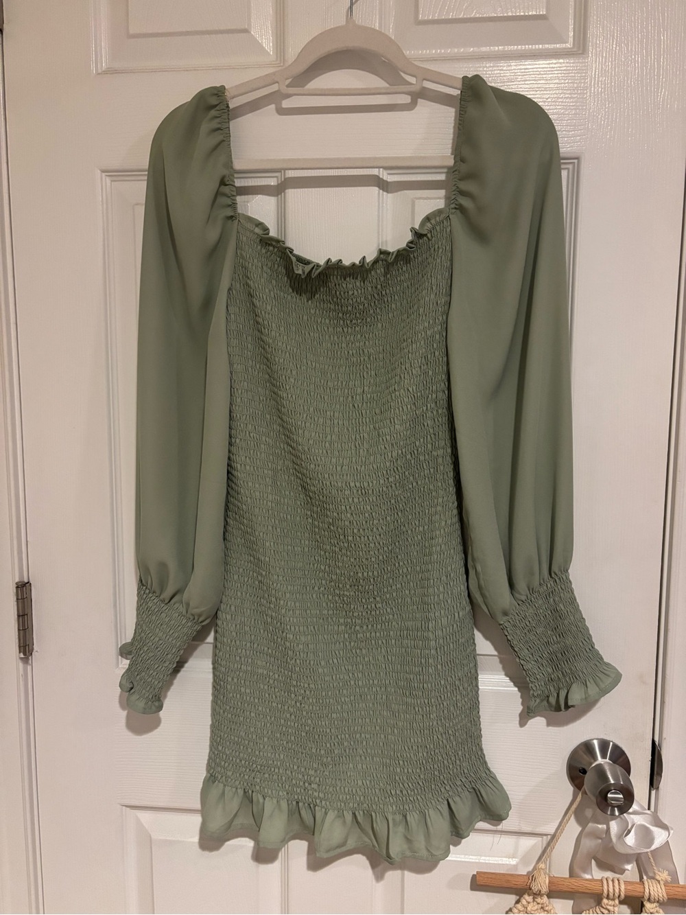 Shinestar Sage Green Dress
